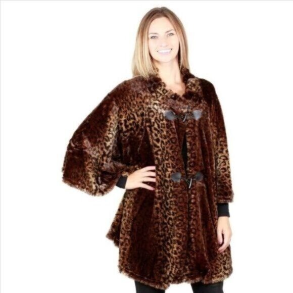 LEOPARD SWING JACKET-NEW. ONE SIZE FITS MOST -NEW - Picture 1 of 5